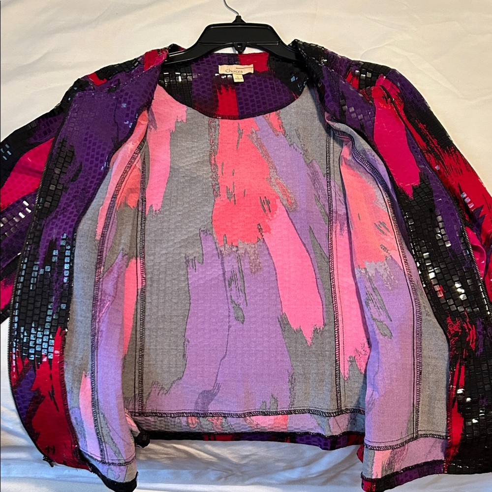 Choices Multicolor Sequin Jacket - image 4